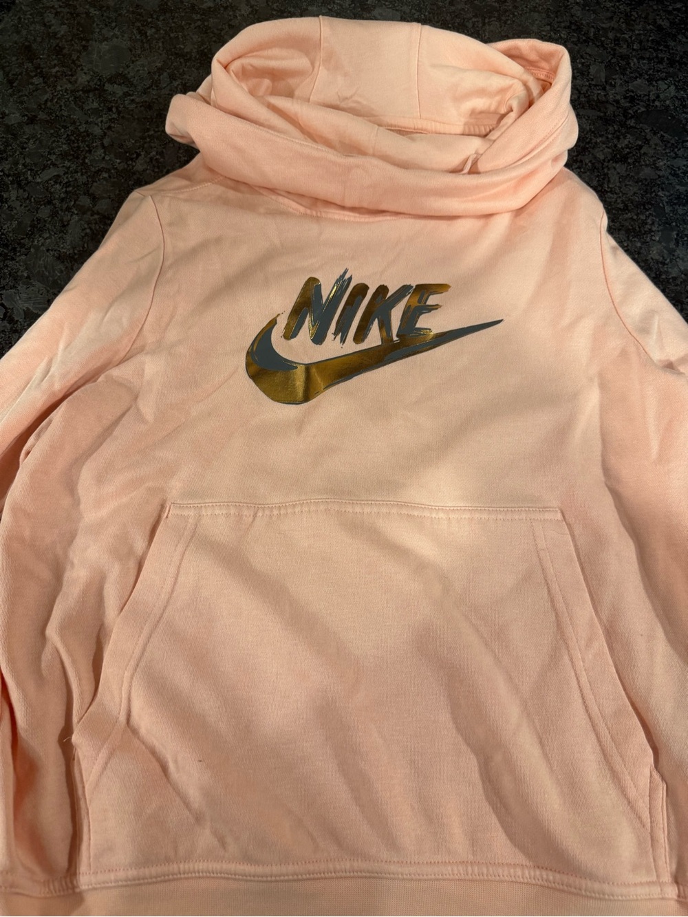 Nike Women’s Peach Cowl Neck Sweatshirt Hoodie